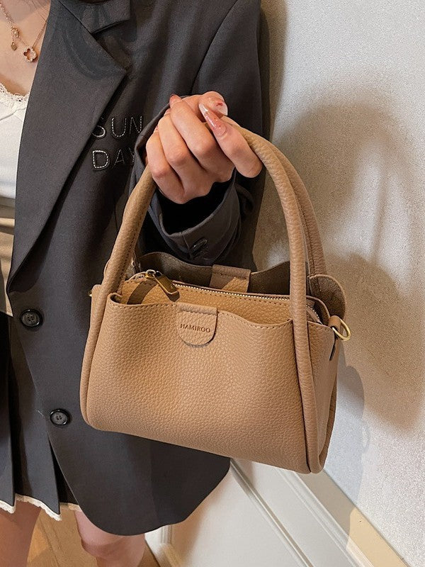 Women's Lychee Pattern Korean Live Broadcast High-grade Bucket Bag