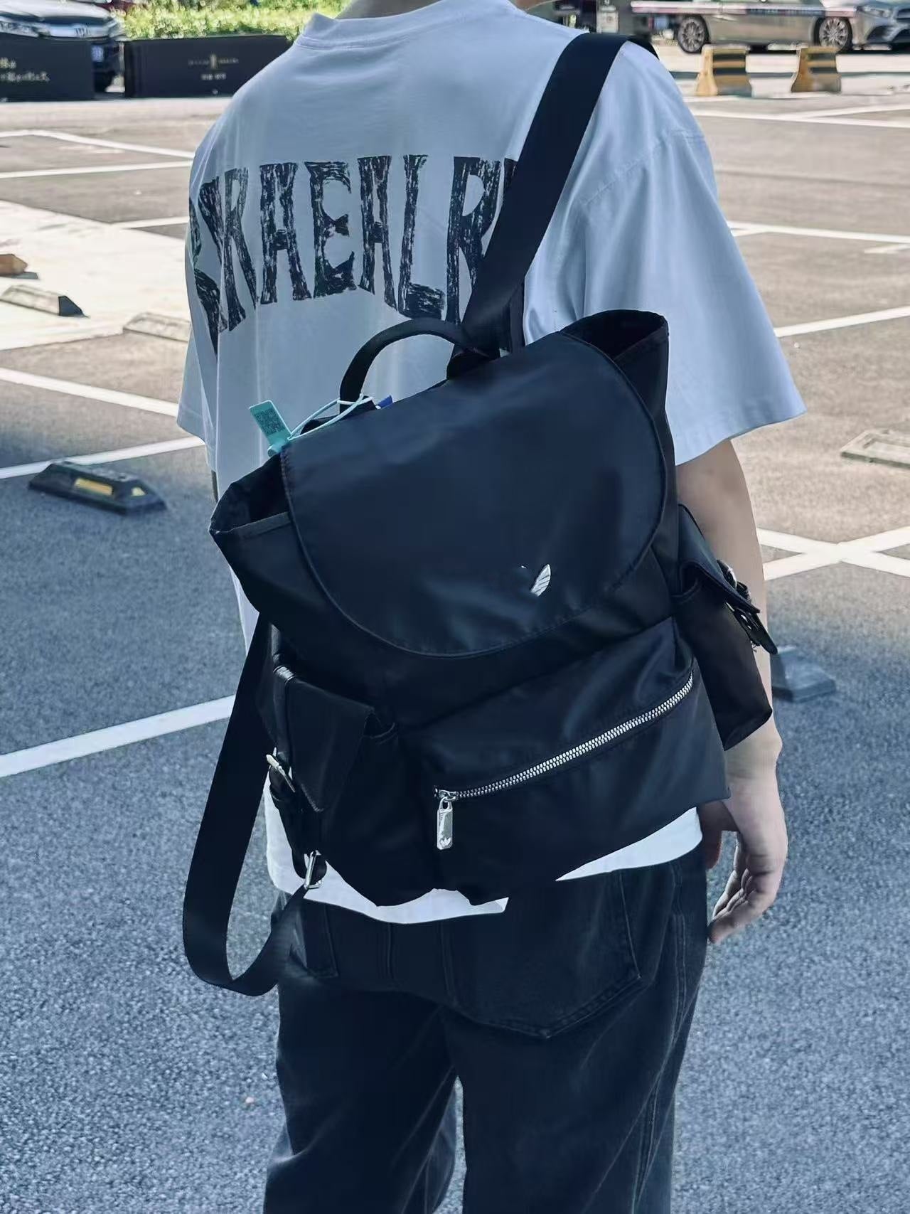 Simple Niche Texture Flip College Style Large Capacity Backpacks