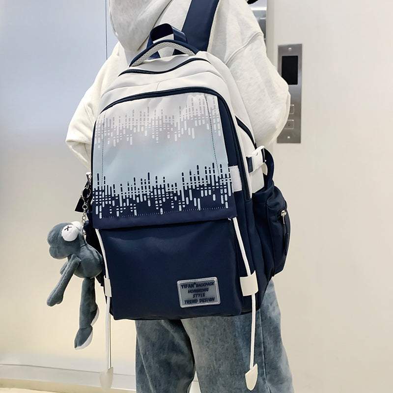 Boys Junior High Large Capacity Male Primary Secondary Good-looking Super Leisure Backpack