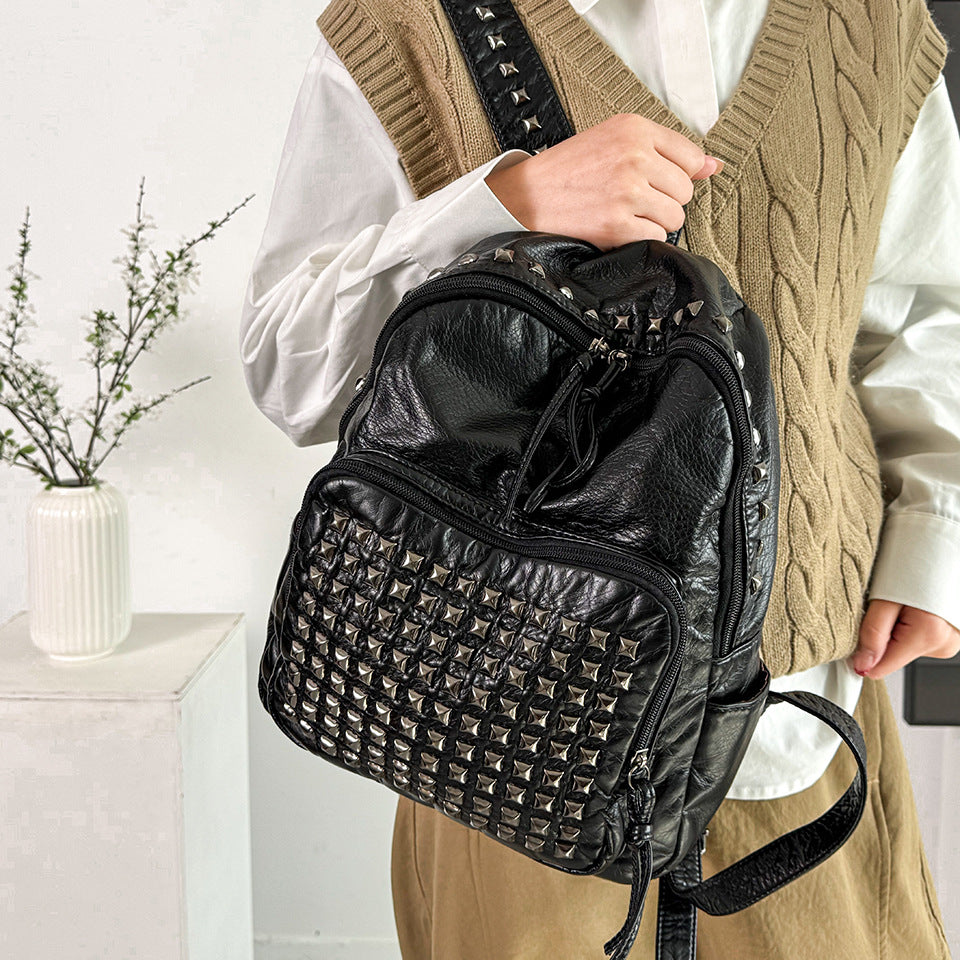 Classy Cool Vintage Computer Out Rivet Women's Backpack