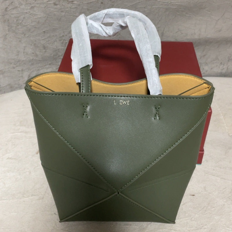 Women's Spring Deformation Folding Geometric Portable Large Women's Messenger Bag