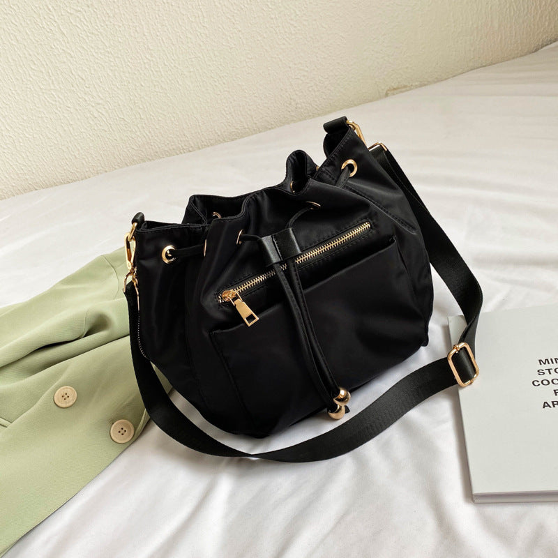Women's Winter Fashion Oxford Cloth Drawstring Camouflage Bags