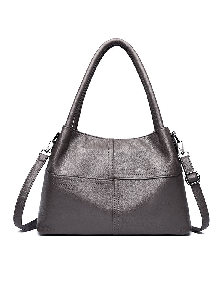 Stylish Women's Large Capacity Soft Leather Underarm Bag