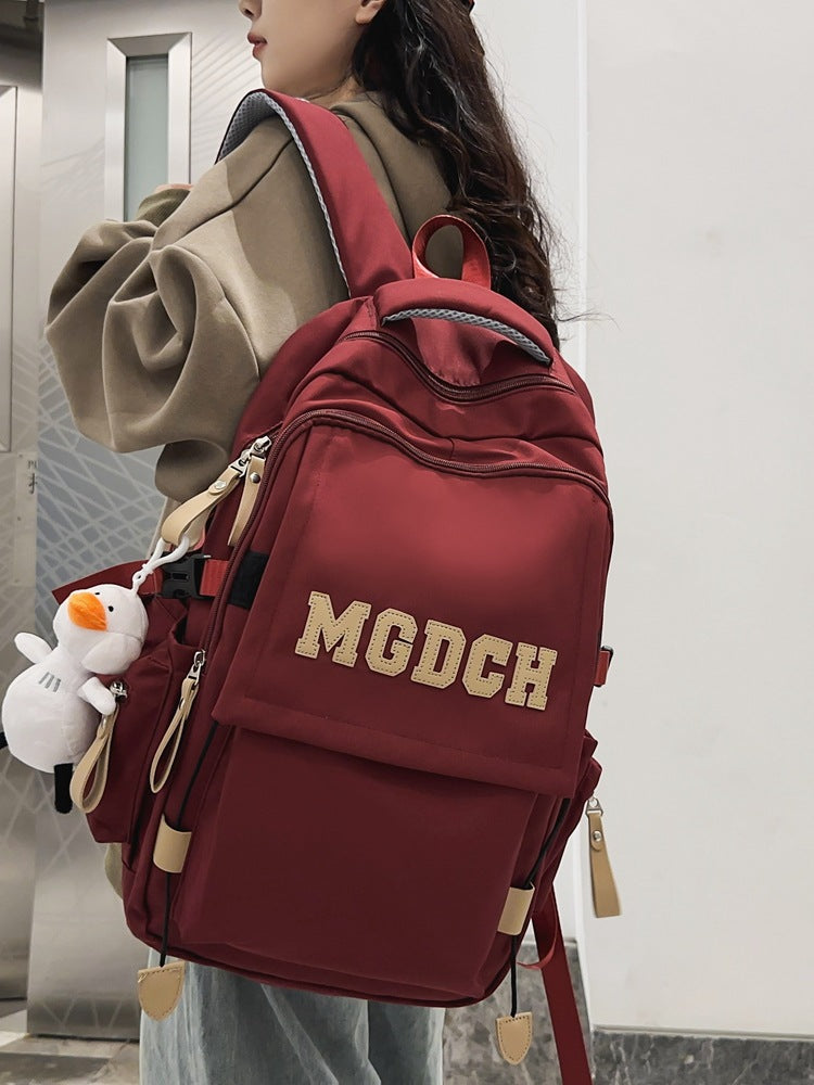Women's & Men's Large Capacity Junior High Burden Reduction Leisure Backpack
