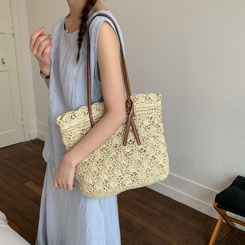 Women's Capacity Popular Summer Weaving Fashion Seaside Bags