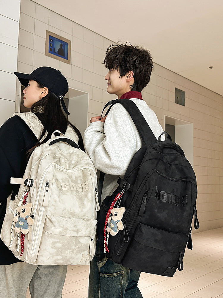Women's & Men's Large Capacity Burden Alleviation Adjustable College Trip Leisure Backpack