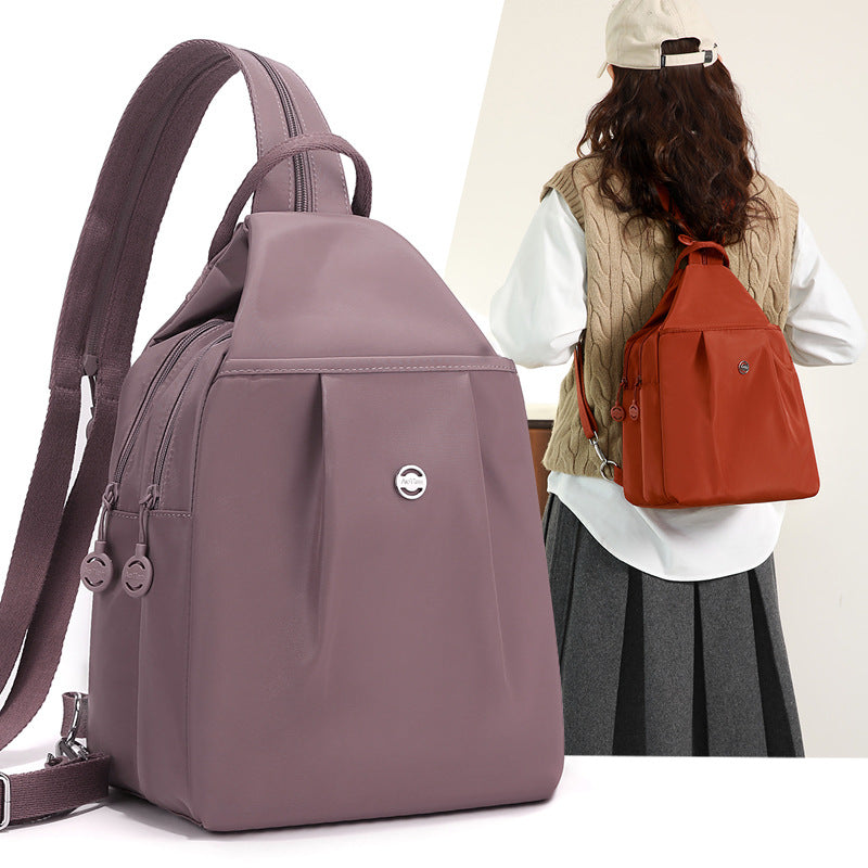 Beautiful Slouchy Women's Simple Trendy Oxford Women's Backpack