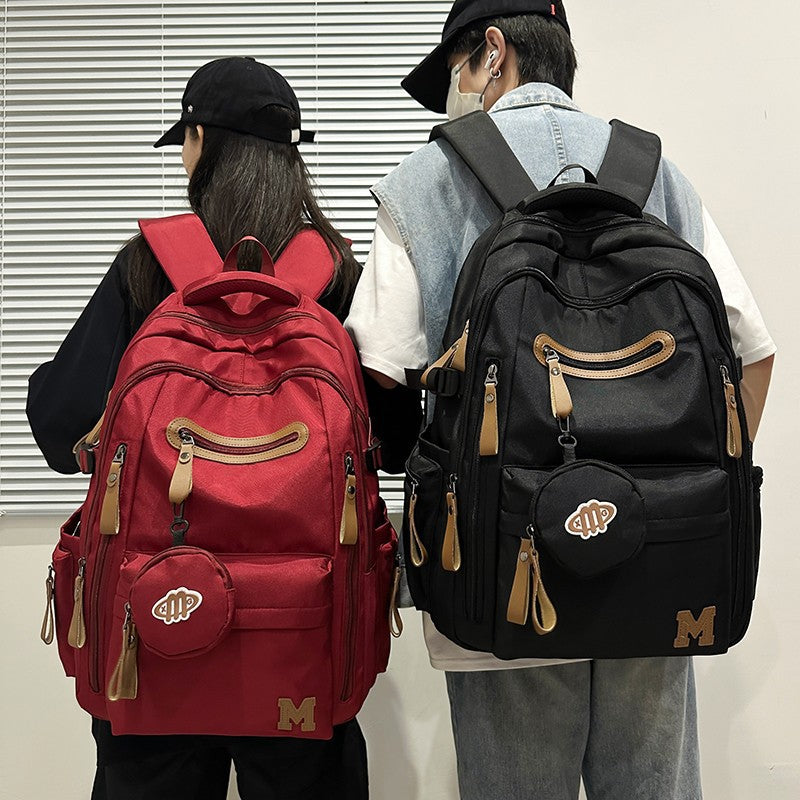 Women's & Men's Early High Large Capacity Neutral Commuter Computer Nylon Cloth Backpacks