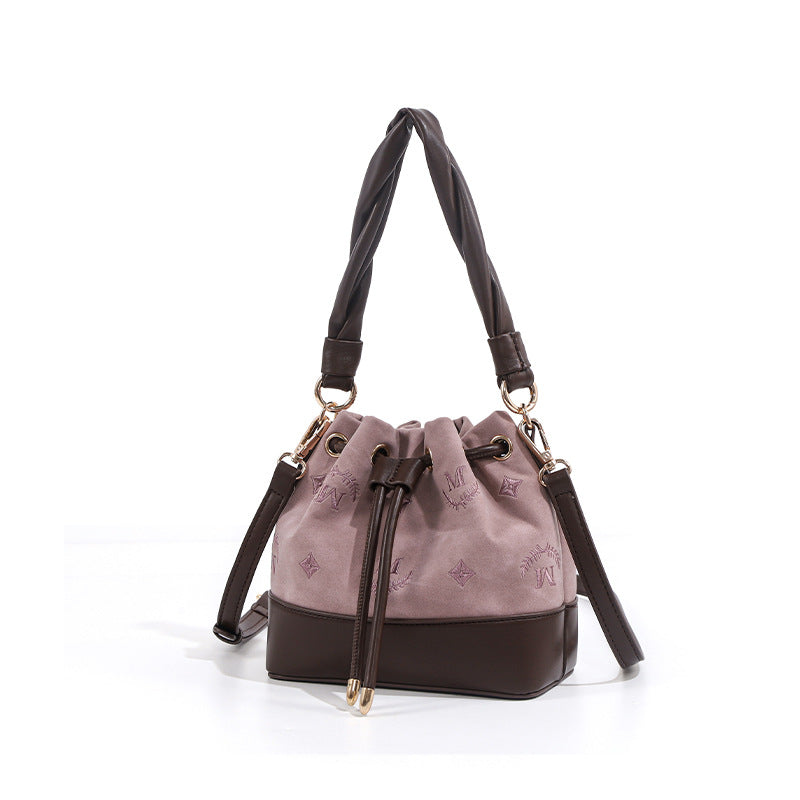 Western Style Elegant Advanced Sense Niche Commuter Bucket Bag