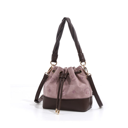 Western Style Elegant Advanced Sense Niche Commuter Bucket Bag