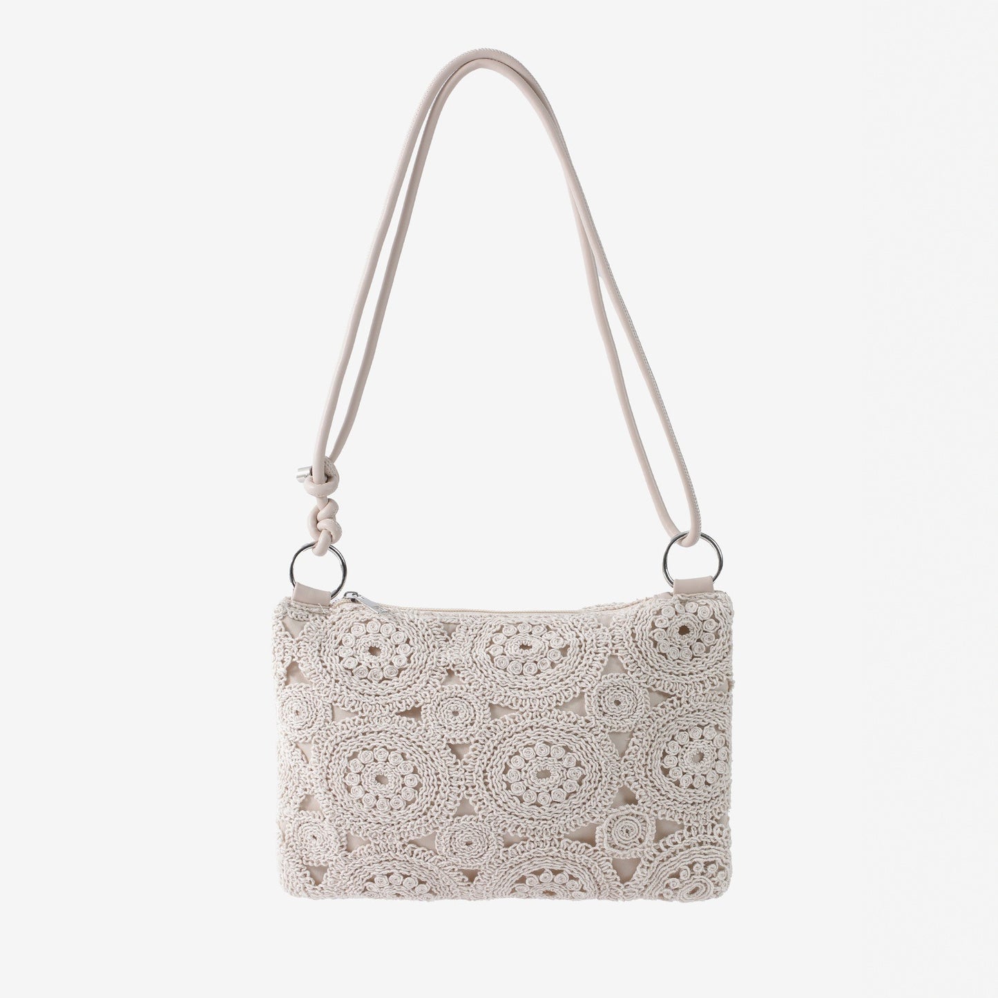 Women's Lace Woven Fashion Cotton Underarm Vacation Women's Shoulder Bag