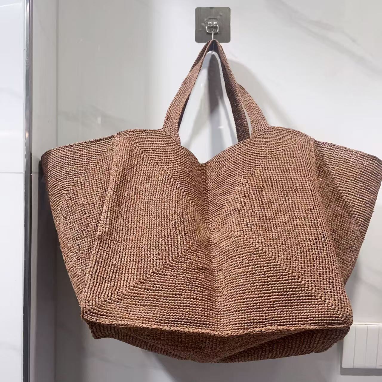 Women's Fashion Simple Elegant Raffia Vacation Beach Women's Shoulder Bag