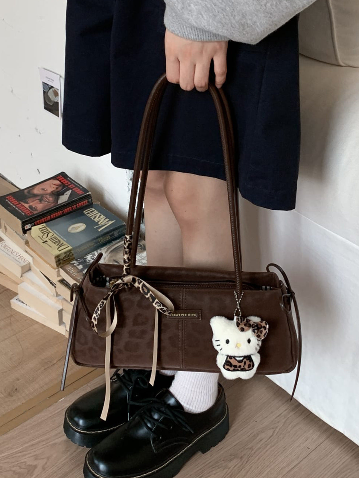 Women's Minority Leopard Print Fashion High-grade Hand-held Bags