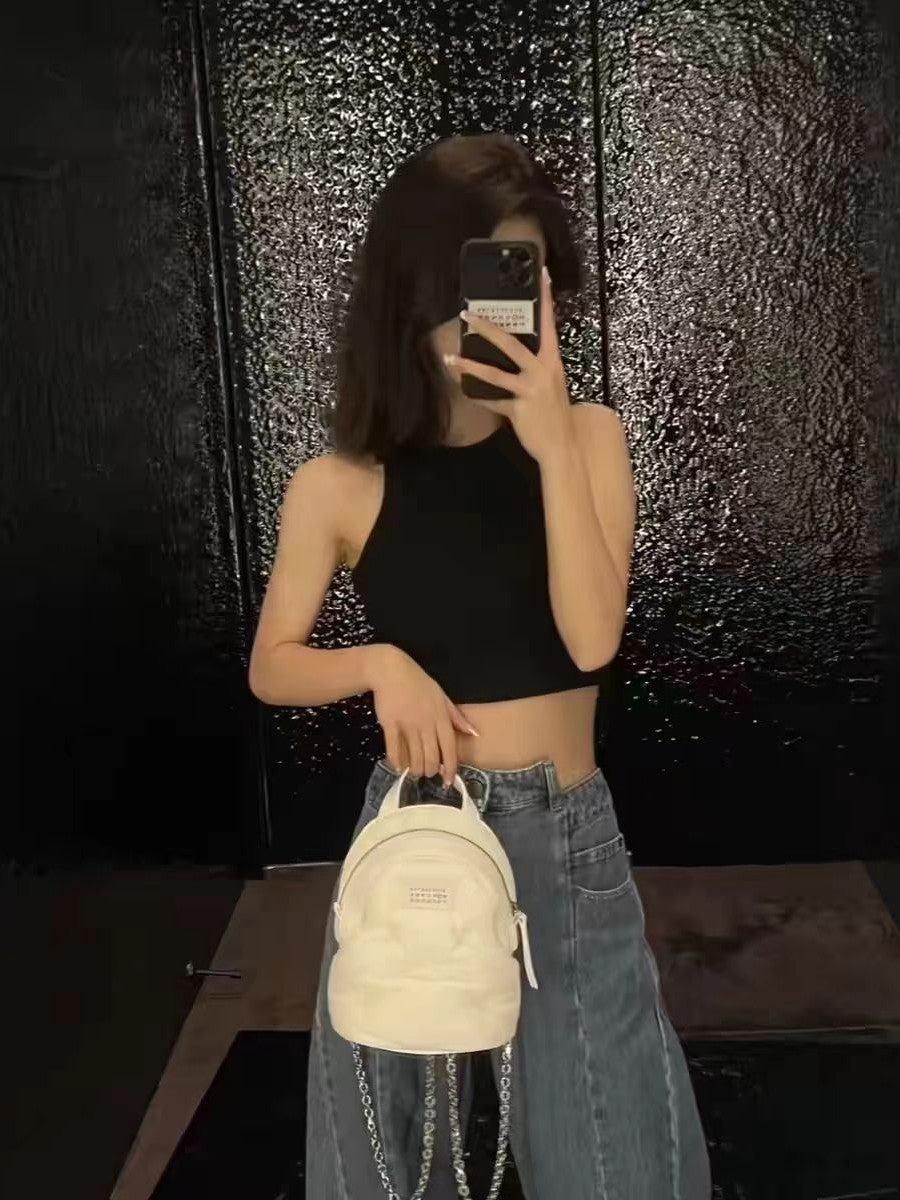 Attractive Trendy Soft Chain Simple Cloud Backpacks