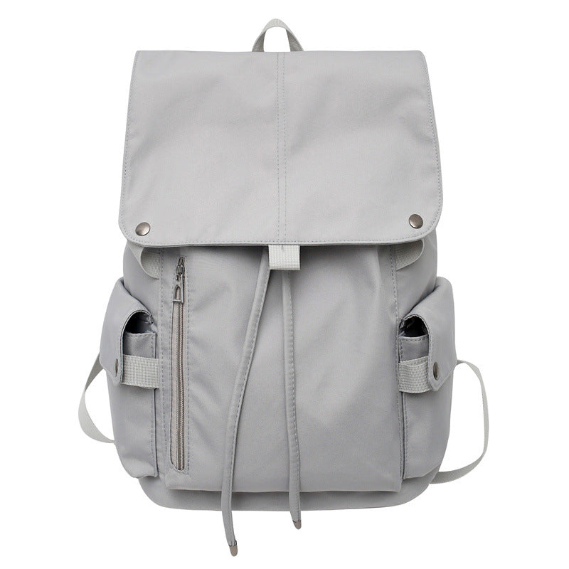 Solid Color Computer College Flip High Backpacks
