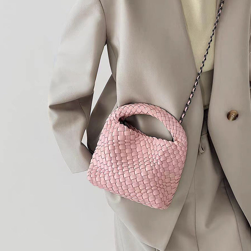 Women's Pretty Spinach Sailor Hand-woven Portable Women's Handbag