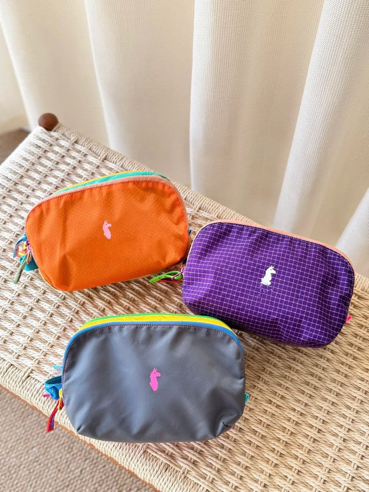 Dopamine Color Matching Alpaca Wash Portable Toiletry Makeup Bag