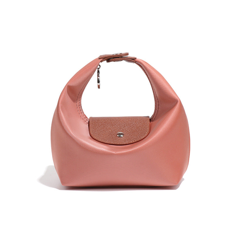 French Style Nylon Hand Carrying Lunch Box Waterproof Scratch Resistant Women's Handbag
