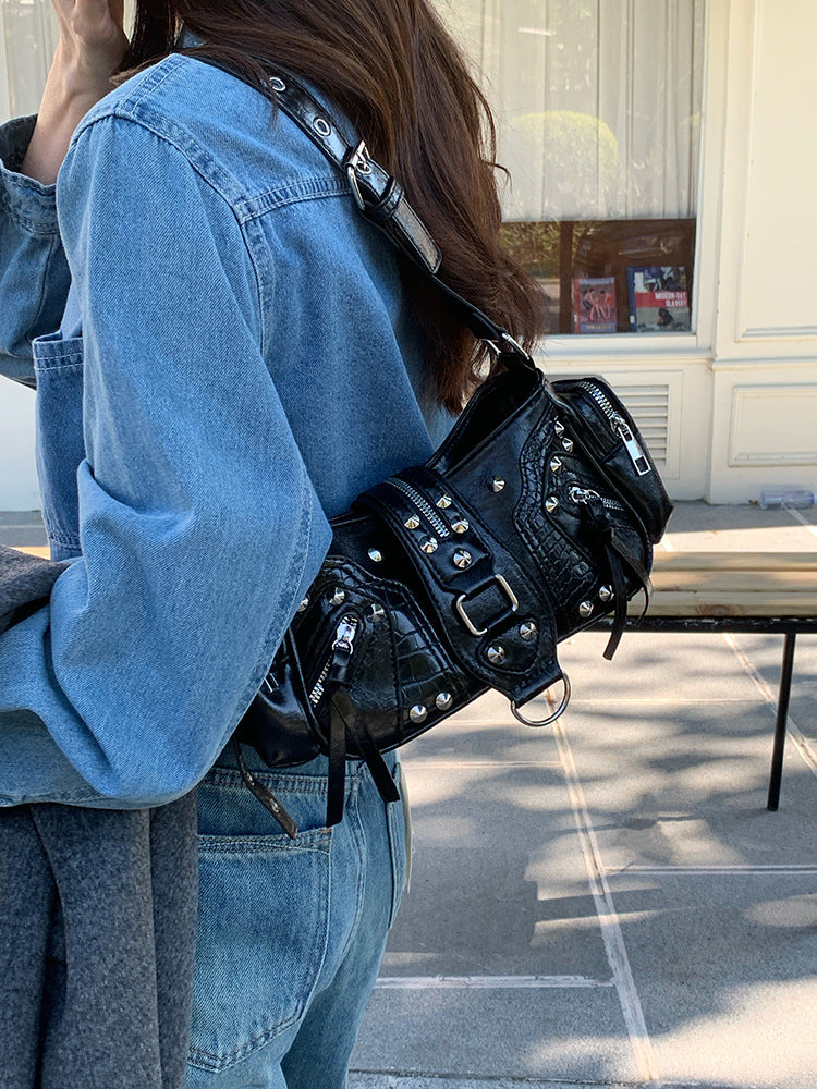Women's Hot Niche Design Motorcycle Retro Commuter Bags