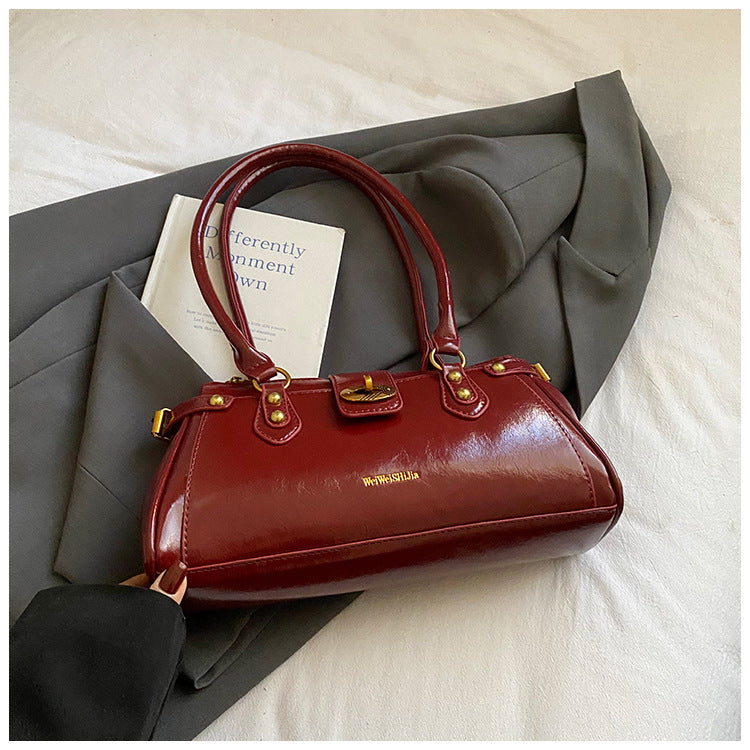 Women's Baguette For Winter Advanced Texture Light Luxury Women's Shoulder Bag