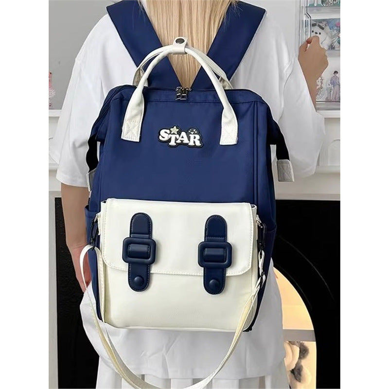 Junior High Female Large Capacity Primary Leisure Backpack