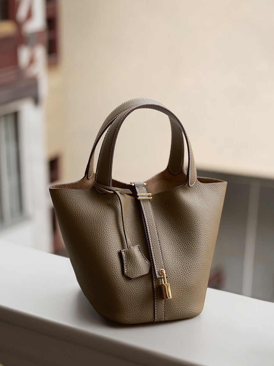 Women's Basket Genuine Leather Mummy Bridal Wedding High Women's Handbag