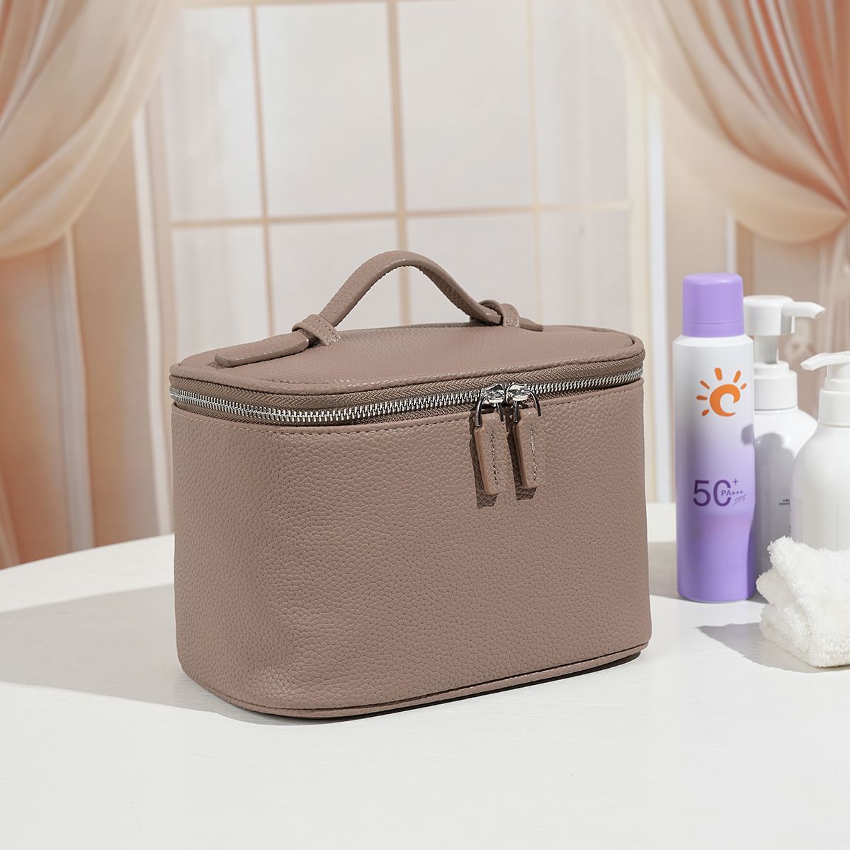 Pattern Large Capacity Storage Portable Buggy Makeup Bag