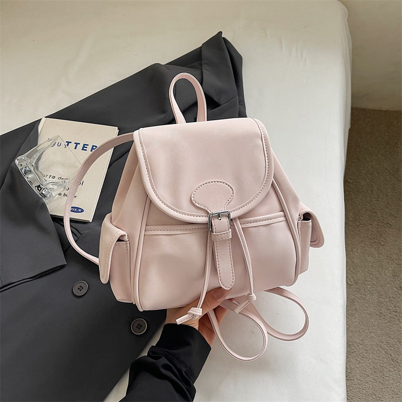 Women's Korean Style Flip Soft Surface Summer Simple Backpacks