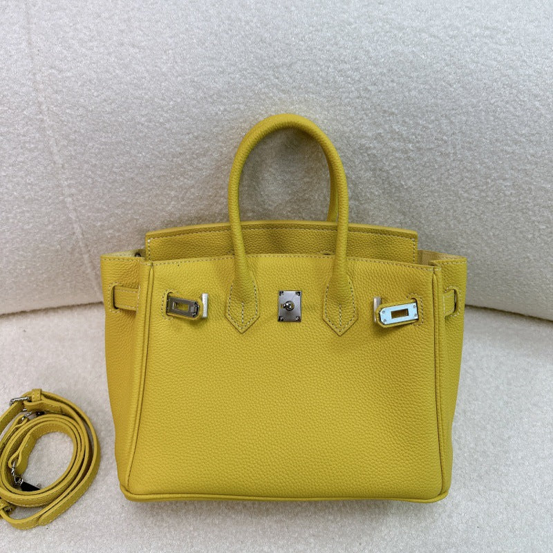 Women's First Layer Cowhide Sier Large Capacity Women's Handbag