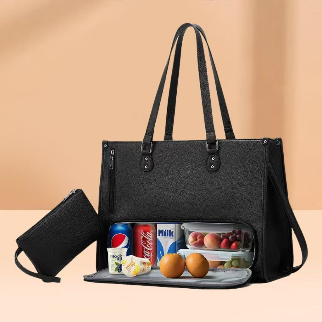 Women's Fashionable Retro Portable Computer Strap Thermal Bags