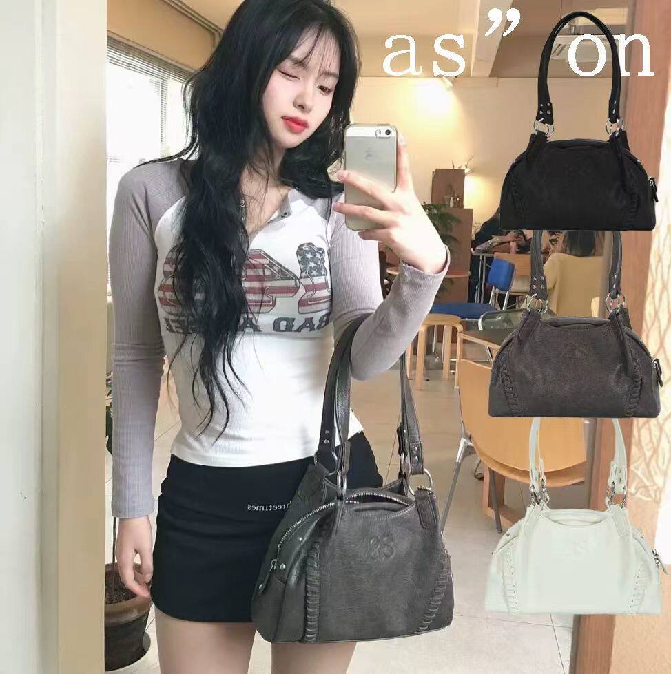 Women's Hobo Niche Retro Motorcycle Underarm Large Bags