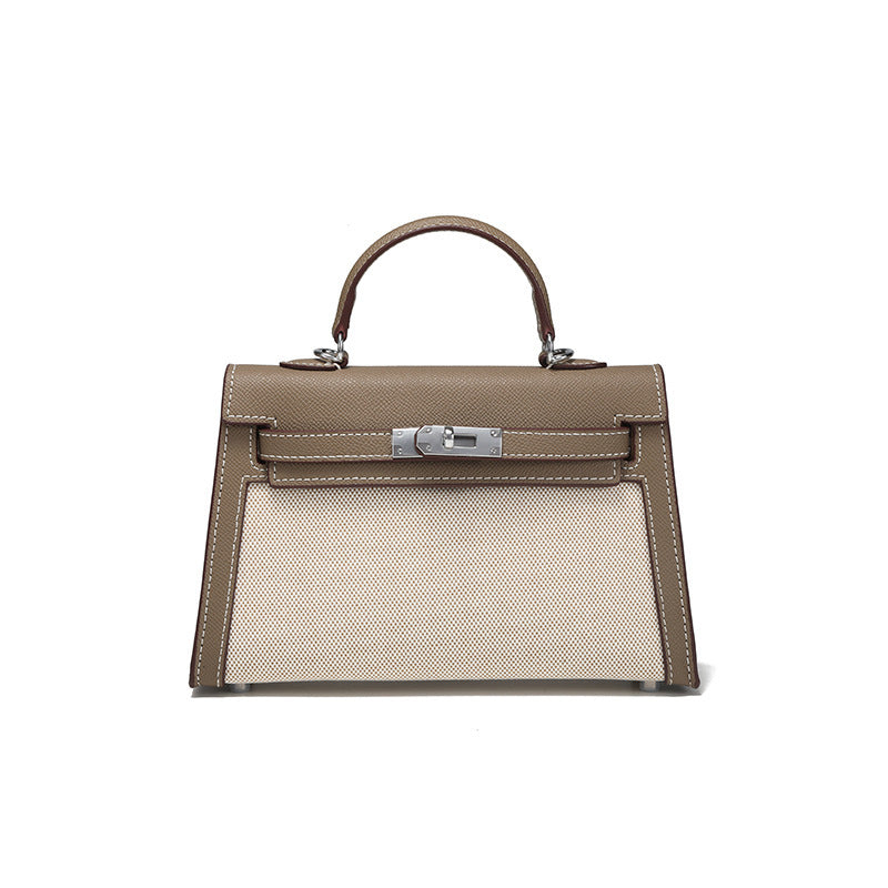 Women's Kelly Stitching Large Capacity Fashion Portable Bags