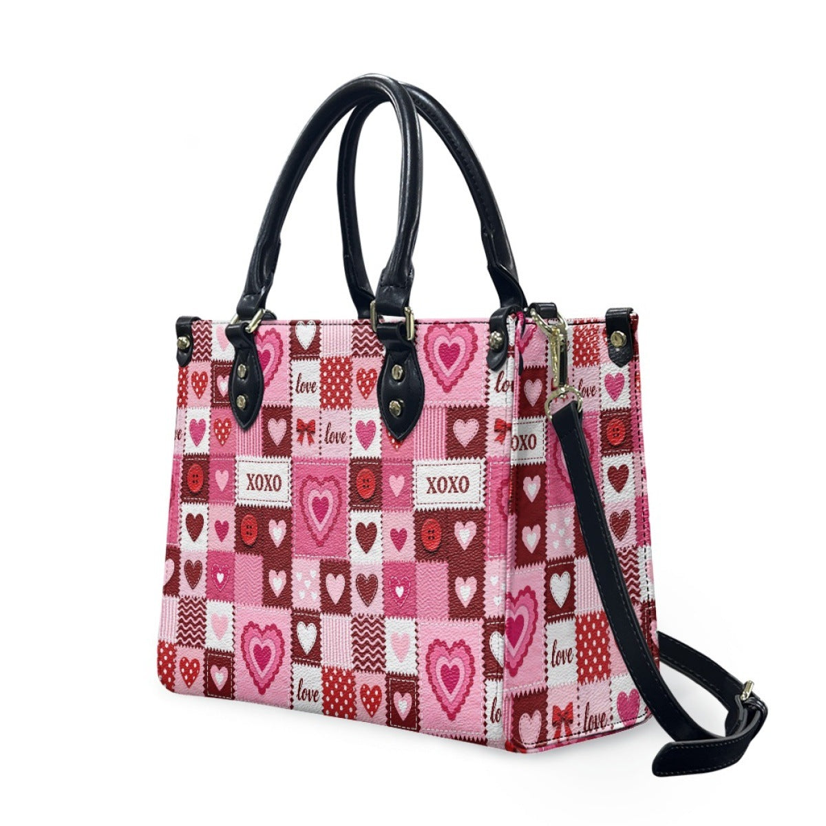 Women's Valentine's Day Heart Printing Fashion For Girlfriend Mom Shoulder Bags
