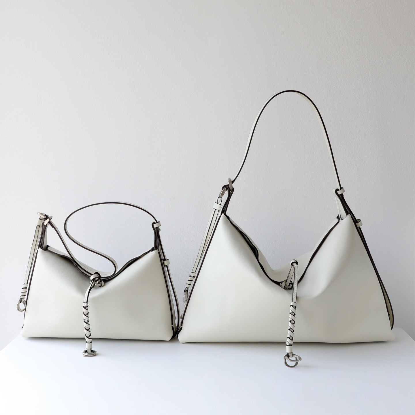 Retro Vegetable Tanned Leather Cowhide Lazy Bags