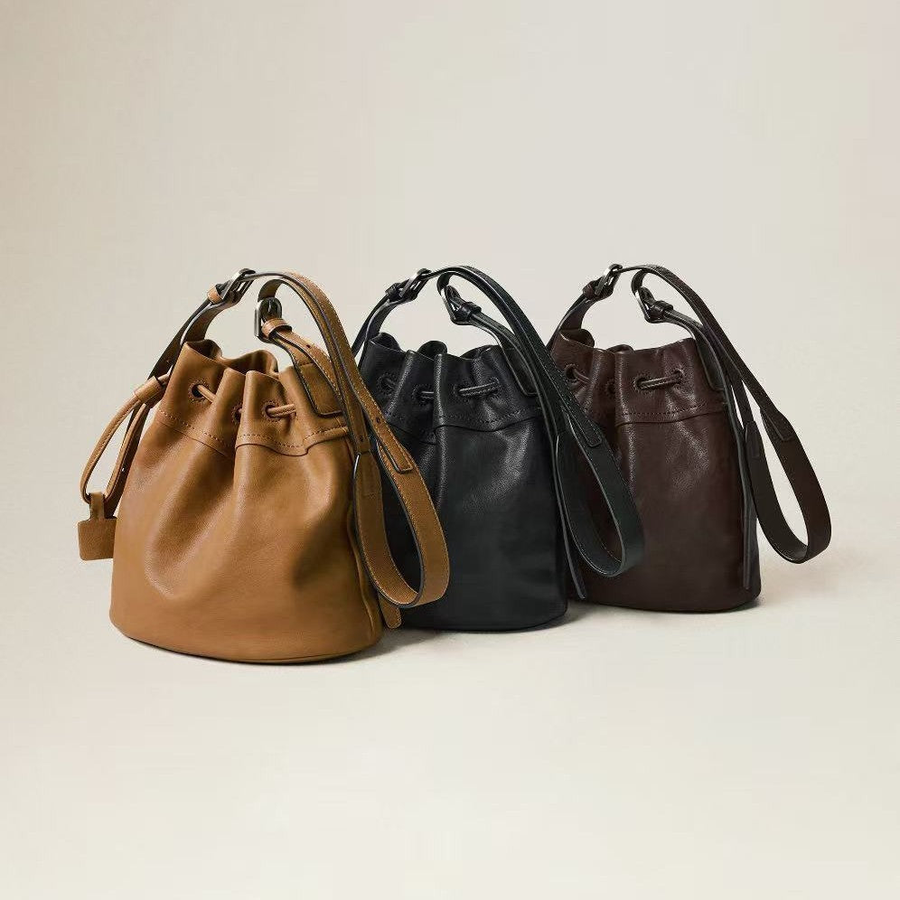 Beautiful Attractive Women's Drawstring Commute Pouch Bucket Bags