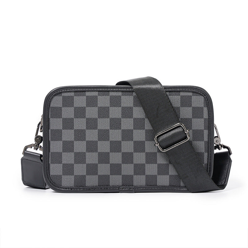 Men's Korean Street Trendy Horizontal Green Men's Shoulder Bags