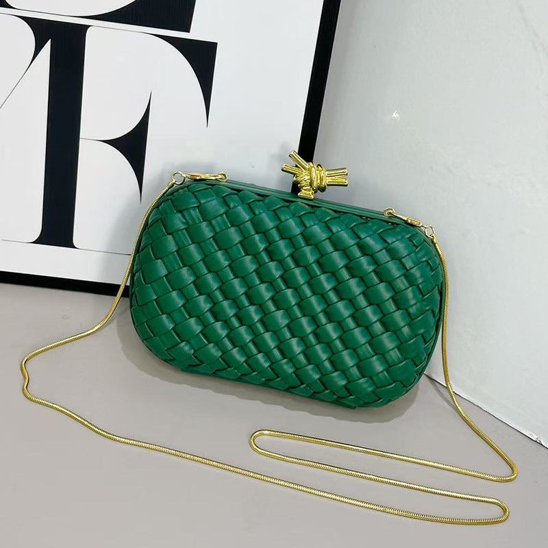 Women's Hand-woven Metal Chain Light Luxury Banquet Women's Shoulder Bag