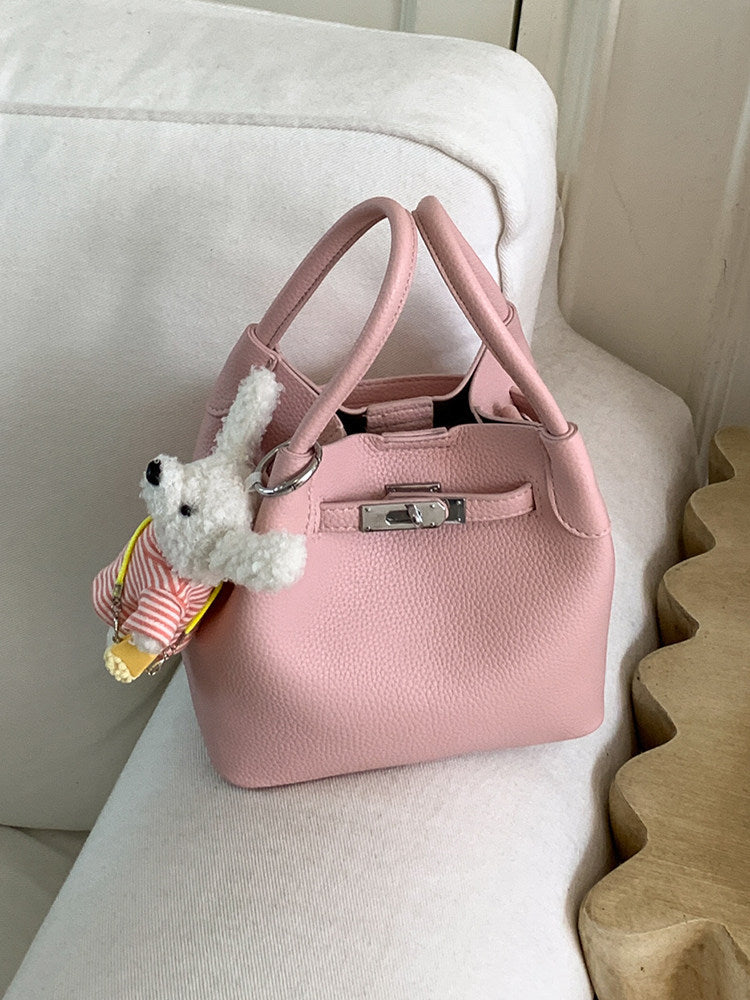 Hand Carrying Female Commuter Vegetable Basket Summer High Bucket Bag
