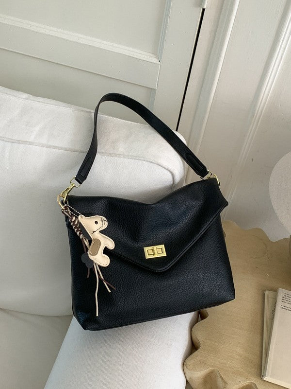 Women's Spring Korean Style Lazy Retro Soft Leather Underarm Bag
