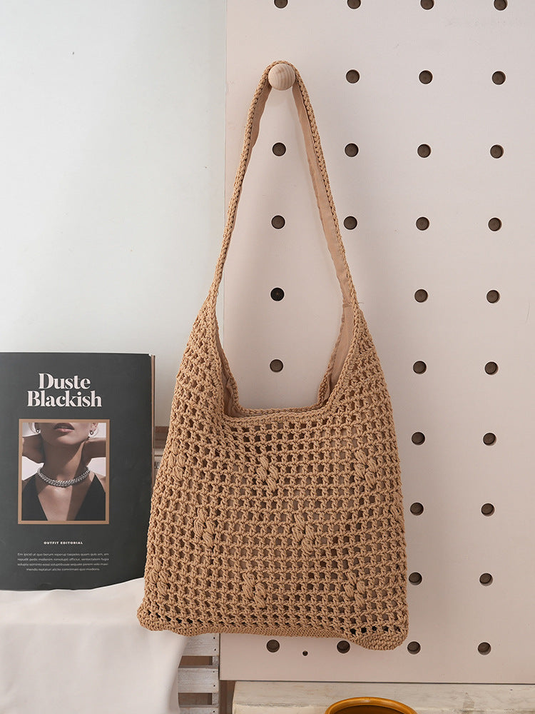 Women's Large Capacity Hollow One Shopping Idle Bags