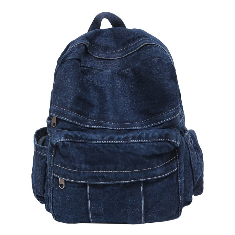 Trendy Fashion Denim Versatile Large Capacity Leisure Backpack