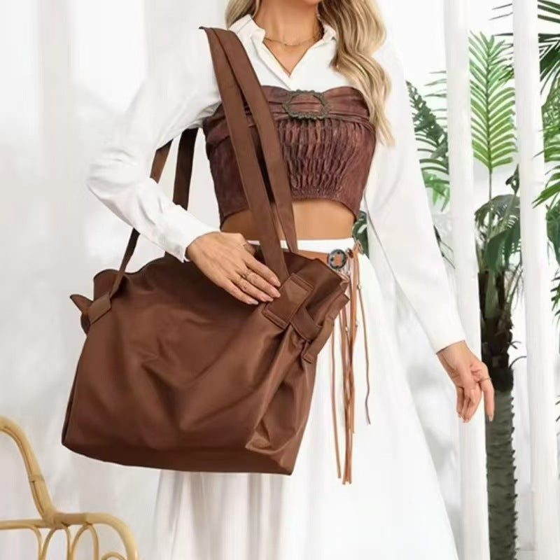 Women's Camping Storage Large Capacity Stylish Lightweight Women's Shoulder Bag