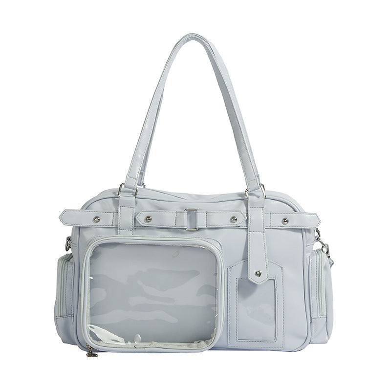 Bow College Style Uniform Two-dimensional Bar Women's Messenger Bag