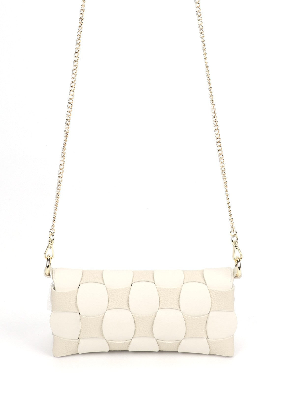 Anthracene Camel Stitched Cowhide Chessboard Portable Bags