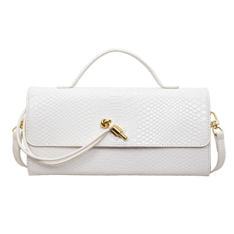Women's Horizontal Hand Holding Dinner Cardiology Fashion Snake Women's Shoulder Bag