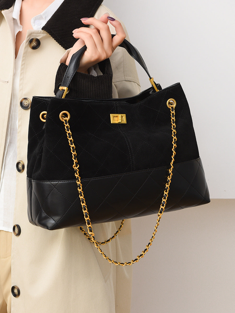 Women's Frosted Retro Fashion High Sense Large Capacity Women's Handbag
