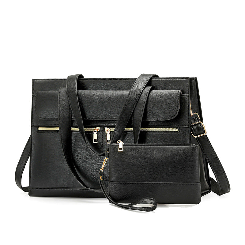 Large Capacity Commuter Business Trip Document Women's Shoulder Bag