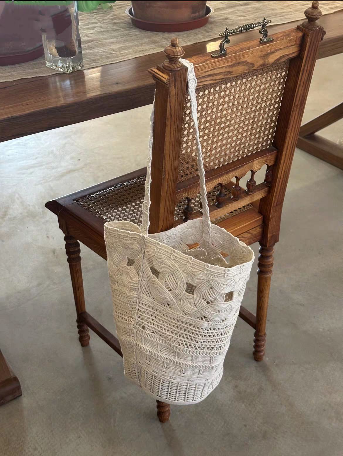 Women's Handmade Woven Hollowed Large Capacity Lazy Women's Shoulder Bag
