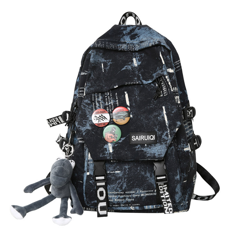 Men's Korean Large Capacity For Junior Senior Leisure Backpack