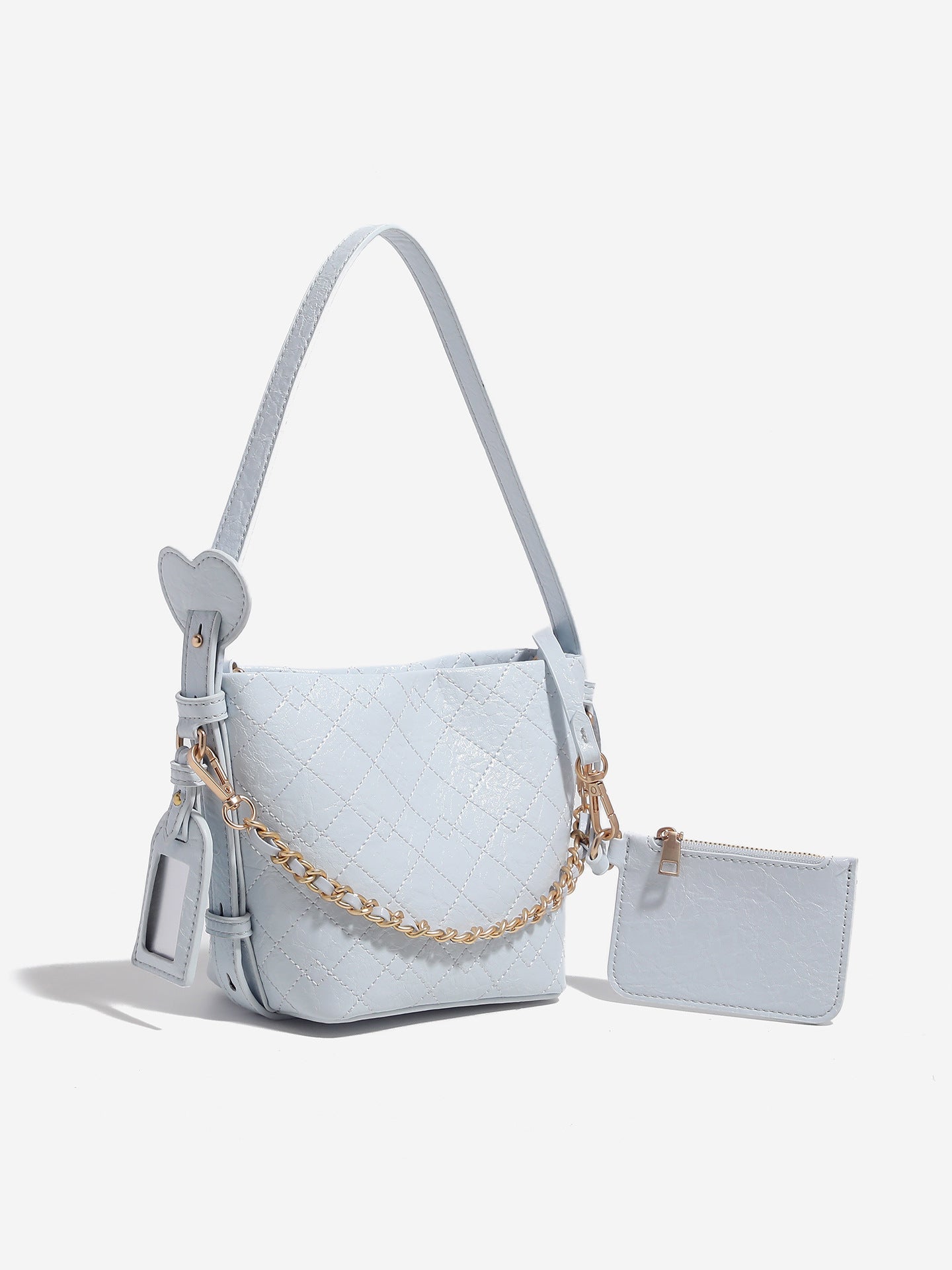 Women's Cherry Blossom Pink Love Spring Rhombus Chain Bags